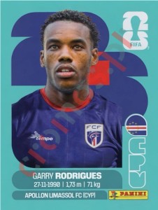 CPV15 Garry Rodrigues – FIFA World Cup 2026 Panini