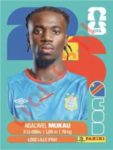 COD9 Ngal'ayel Mukau – FIFA World Cup 2026 Panini