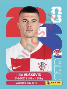 CRO6 Luka Vušković – FIFA World Cup 2026 Panini