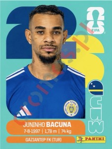 CUW11 Juninho Bacuna – FIFA World Cup 2026 Panini