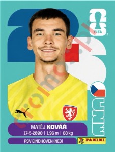CZE2 Matej Kovar – FIFA World Cup 2026 Panini