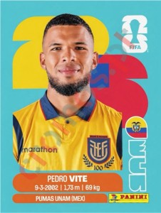 ECU12 Pedro Vite – FIFA World Cup 2026 Panini