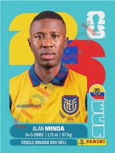 ECU18 Alan Minda – FIFA World Cup 2026 Panini
