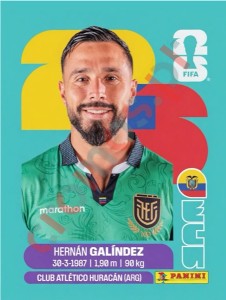 ECU2 Hernán Galíndez – FIFA World Cup 2026 Panini
