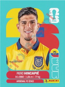 ECU4 Piero Hincapié – FIFA World Cup 2026 Panini