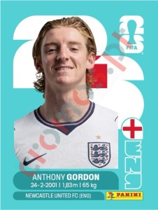 ENG15 Anthony Gordon – FIFA World Cup 2026 Panini