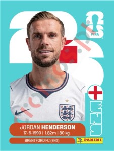 ENG9 Jordan Henderson – FIFA World Cup 2026 Panini