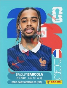 FRA16 Bradley Barcola – FIFA World Cup 2026 Panini