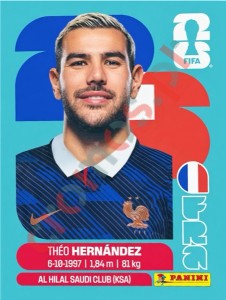FRA3 Theo Hernandez – FIFA World Cup 2026 Panini