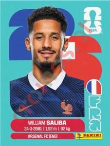 FRA4 William Saliba – FIFA World Cup 2026 Panini