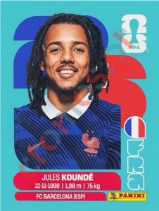 FRA5 Jules Kounde – FIFA World Cup 2026 Panini