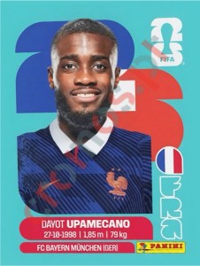 FRA7 Dayot Upamecano – FIFA World Cup 2026 Panini