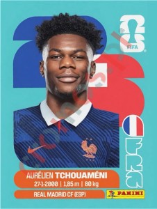 FRA9 Aurélien Tchouaméni – FIFA World Cup 2026 Panini