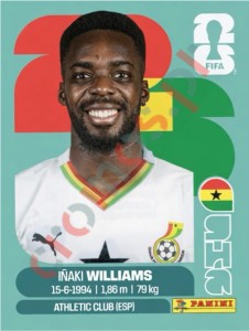 GHA15 Inaki Williams – FIFA World Cup 2026 Panini