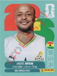 GHA17 Andrew Ayew – FIFA World Cup 2026 Panini