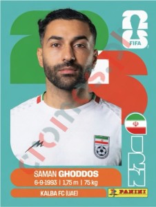 IRN12 Saman Ghoddos – FIFA World Cup 2026 Panini