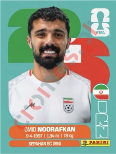IRN14 Omid Noorafkan – FIFA World Cup 2026 Panini
