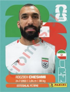 IRN15 Roozbeh Cheshmi – FIFA World Cup 2026 Panini