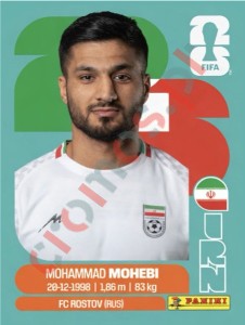 IRN16 Mohammad Mohebi – FIFA World Cup 2026 Panini