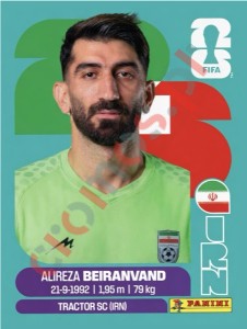 IRN2 Alirez Beiranvand – FIFA World Cup 2026 Panini