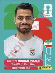 IRN3 Morteza Pouraliganji – FIFA World Cup 2026 Panini