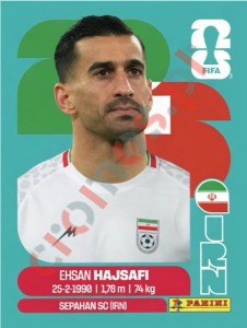 IRN4 Ehsan Hajsafi – FIFA World Cup 2026 Panini