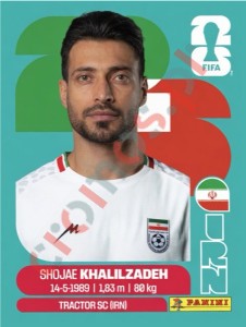 IRN6 Shojae Khalilzadeh – FIFA World Cup 2026 Panini