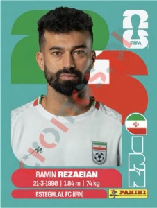 IRN7 Ramin Rezaeian – FIFA World Cup 2026 Panini