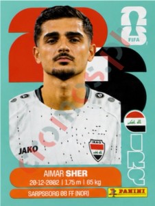 IRQ15 Aimar Sher – FIFA World Cup 2026 Panini