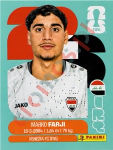 IRQ16 Marko Farji – FIFA World Cup 2026 Panini