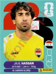 IRQ2 Jalal Hassan – FIFA World Cup 2026 Panini