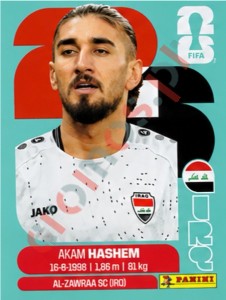 IRQ5 Akam Hashem – FIFA World Cup 2026 Panini