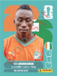 CIV18 Yan Diomande – FIFA World Cup 2026 Panini