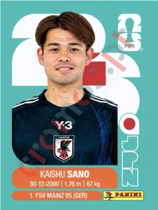 JPN8 Kaishu Sano – FIFA World Cup 2026 Panini
