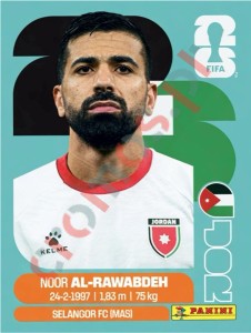 JOR11 Noor Al-Rawabdeh – FIFA World Cup 2026 Panini