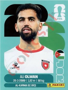 JOR18 Ali Olwan – FIFA World Cup 2026 Panini
