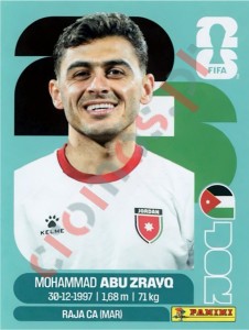 JOR19 Mohammad Abu Zrayq – FIFA World Cup 2026 Panini