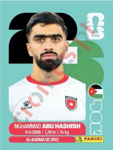 JOR4 Mohammad Abu Hashish – FIFA World Cup 2026 Panini