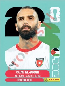 JOR5 Yazan Al-Arab – FIFA World Cup 2026 Panini