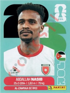 JOR6 Abdallah Nasib – FIFA World Cup 2026 Panini