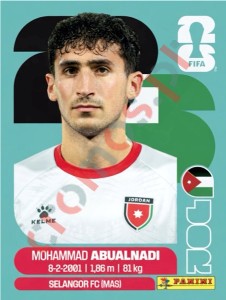 JOR8 Mohammad Abualnadi – FIFA World Cup 2026 Panini