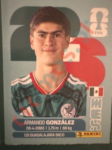 MEX15x Armando González – FIFA World Cup 2026 Panini