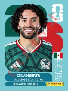 MEX20 Cesar Huerta – FIFA World Cup 2026 Panini