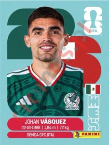 MEX3 Johan Vasquez – FIFA World Cup 2026 Panini