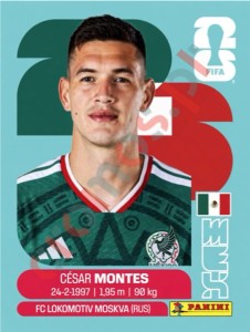 MEX5 Cesar Montes – FIFA World Cup 2026 Panini