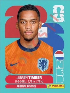 NED5 Jurien Timber – FIFA World Cup 2026 Panini