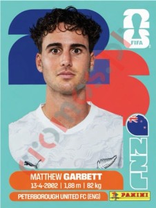 NZL14 Matthew Garbett – FIFA World Cup 2026 Panini