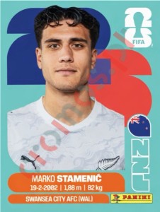 NZL15 Marko Stamenić – FIFA World Cup 2026 Panini