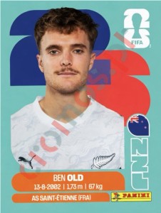 NZL16 Ben Old – FIFA World Cup 2026 Panini