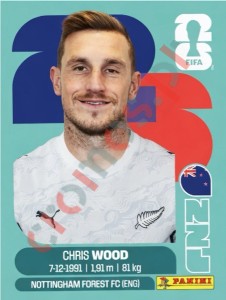 NZL17 Chris Wood – FIFA World Cup 2026 Panini